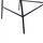 Stol velvet + metal 60×55×100 cm (HM8734.01), gri/ zezë