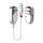 Zgjatues Lindy USB Cat5, 50m, i bardhë