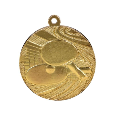 Спортски медал Gold Medal Table Tennis, челик, 4 cm, златна боја
