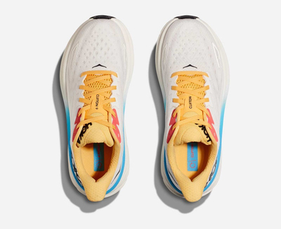 Atlete vrapimi Hoka Clifton 9 për femra, Wide, të bardha