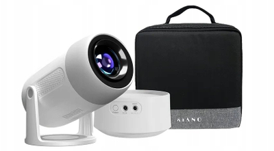 Projektor smart Kiano Vision 2 Travel Set, Full HD 1080p, Android 11, i bardhë