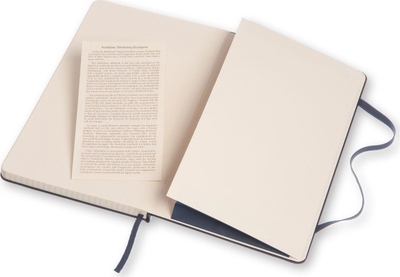 Bllok shënimesh Moleskine Classic, L 13x21cm, faqe me katrorë, i zi
