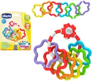 Lodër rrathë Chicco Rattle Rings 05954, set 6 copë, shumëngjyrëshe