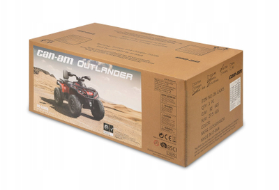 Veture elektrike për fëmijë CAN-AM Outlander, 2 vende, motor 4x elektrik, gri