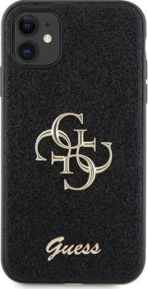 Kapak telefoni Guess GUHCN61HG4SGK, për iPhone 11 / Xr 6.1", hardcase me glitter, i zi