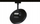 Spot LED për shina Paulmann Hildor URail 96789.0, 15W, i zi mat