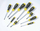 Set kaçavidash Stanley CushionGrip 65-014, 10 copë, SL dhe PZ, i verdhë