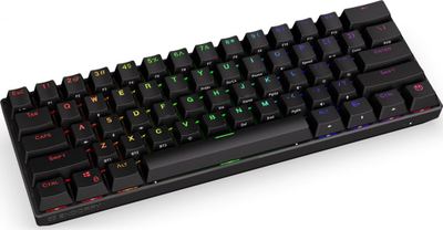 Tastierë gaming Endorfy Thock Compact Wireless Red, mekanike, RGB, US layout, e zezë
