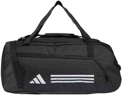 Çantë sportive adidas Essentials 3 Stripes Duffel Bag S IP9862, rreth 30L, me rrip shpatulle, e zezë