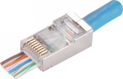 Prizë rrjeti Alantec RJ45 STP cat.5e WT116, pass through, pako me 100 copë