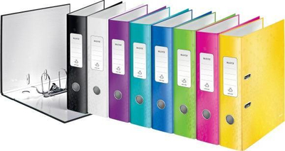 Dosje unazore Leitz Quality Binder 180° WOW, A4, shpinë e gjerë, e zezë