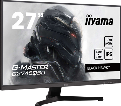Monitor gaming Iiyama G-MASTER G2745QSU-B2, 27\", WQHD 2560 x 1440, 100 Hz, i zi