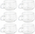 Set filxhanësh Vivalto, 6 copë, xham me fund të dyfishtë, 280ml, transparent