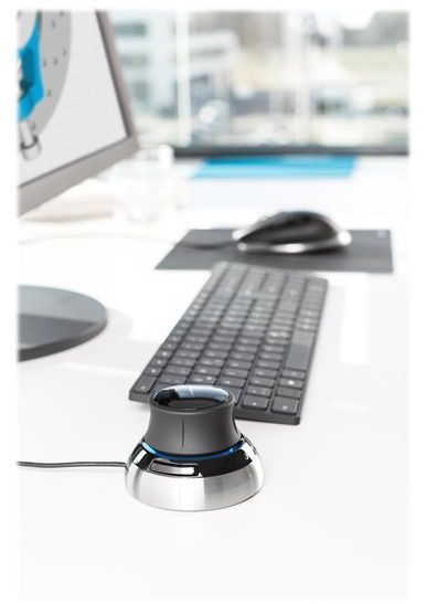 Глушец 3Dconnexion SpaceMouse, со кабел, USB, бело и црна