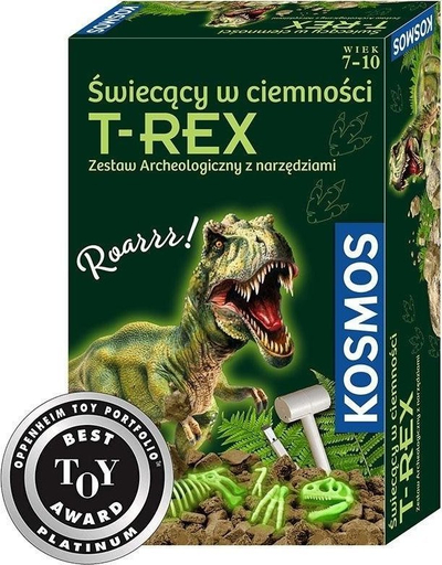 Set arkeologjik Piatnik T-Rex, skelet që ndriçon në errësirë