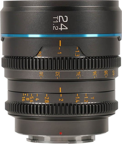 Lentja cine Sirui Night Walker 24mm T1.2 për Fujifilm X, gri Gunmetal