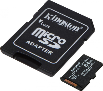 Kartë memorie Kingston Industrial MicroSDXC, 64 GB, 10 UHS-I / U3 A1 V30 (SDCIT2 / 64GB)