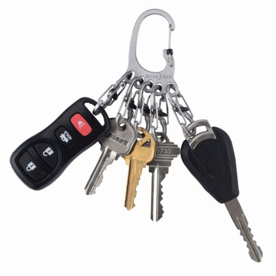 Држач за клучеви Nite Ize BigFoot KeyRack, 5x карабин MicroLock, не’рѓосувачки челик
