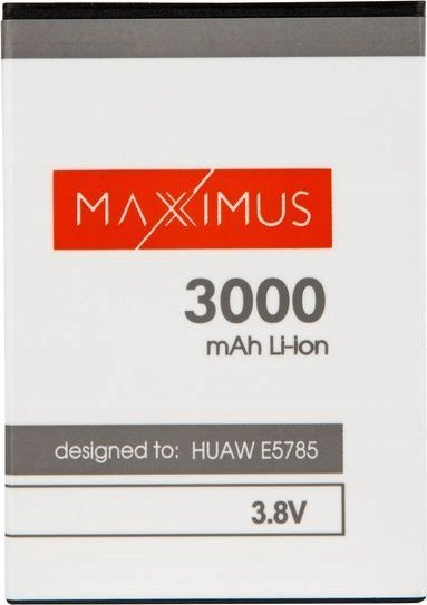 Bateri GSM Maxximus 3000 mAh, Li-ion 3.8V, për Huawei E5785, e bardhë