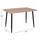 Set Tavolinë + 4 karrige Lady Grey HM11027.10, gri/ zezë
