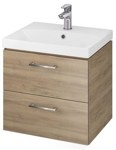 Set lavamani me dollap Neuesbad Series 50, 50cm, qeramikë, arrë
