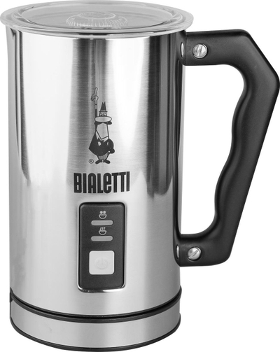 Shkumë qumështi Bialetti Steel 4430, elektrik, çelik inox, ngjyrë argjendtë