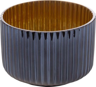 Mbajtëse qiriu Eurofirany Candelabrum, xham, 8 cm, blu navy