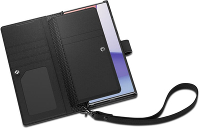 Këllëf Spigen Spigen Wallet S Plus për Samsung Galaxy S24 Ultra, i zi