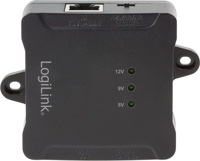 Адаптер PoE LogiLink POE005, гигабитен етернет, 24W, црн