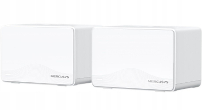 Sistem WiFi Mesh Mercusys Halo H25BE, WiFi 7, 2 copë, i bardhë