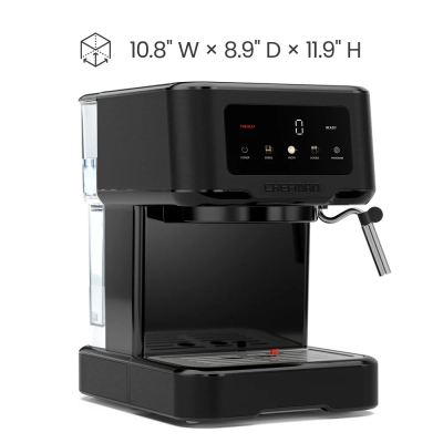 Makinë kafeje Chefman Easy-Brew Digital, Stainless Steel, e zezë