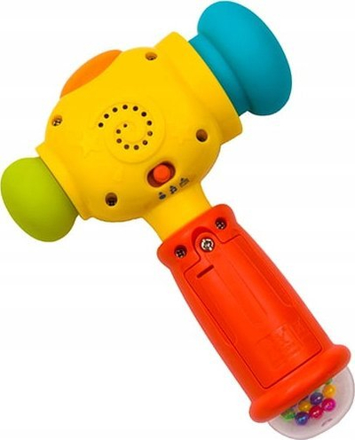 Lodër çekan muzikor Hola Toy Hammer, me drita edhe tinguj, me shumë ngjyra