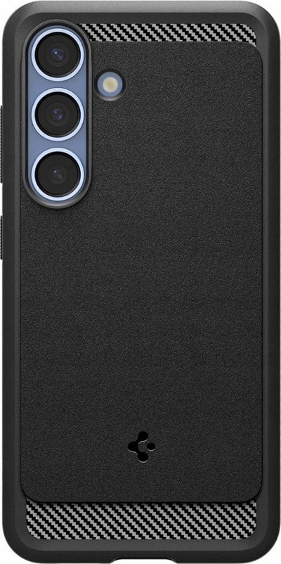 Mbulesë telefoni Spigen Rugged Armor MagFit Galaxy S25 Plus, me magnet, karikim i shpejtë wireless, e zezë matte