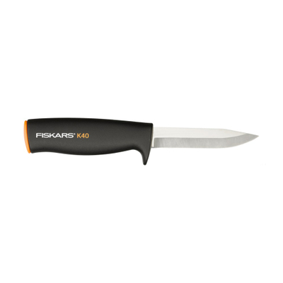Thikë Fiskars K40,  zezë/ portokalli