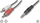 Kabllo audio Techly 3.5mm në 2x RCA, 0.5m, e zezë