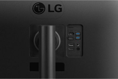 Monitor LG 34WR55QC B, 34", panoramik, i lakuar, i zi
