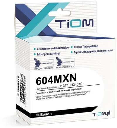 Kartriç boje Tiom për Epson 604MXN C13T10H34010, 12ml, 350 faqe, magenta