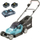 Kosë bari Makita DLM382CM2, bateri 2x18V Li Ion, gjerësi 38 cm, jeshile