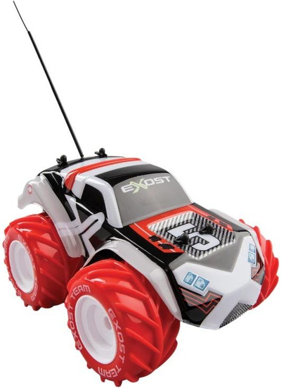 Makinë lodër me telekomandë Exost Aqua Typhoon, shkallë 1:24, për çdo lloj terreni, e zezë me të kuqe