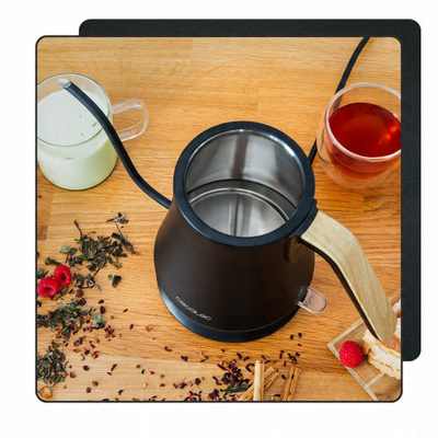 Zierëse uji Cecotec Thermosense 500 Swan, 1200W, çelik inoks, e zezë