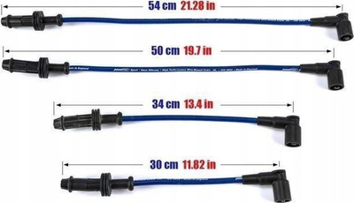 Kabllo ndezjeje PowerTEC Sport, set për Citroen Saxo Xsara Peugeot 106 306 1.0 1.6L 92 00, blu