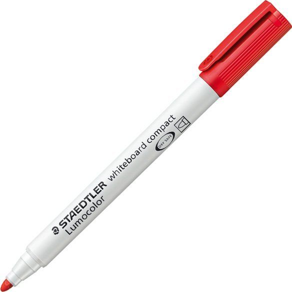 Marker për whiteboard Staedtler Lumocolor 341, majë universale, paketë 10 copë, i kuq