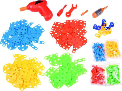 Lodra konstruktore Creative Toolbox ZA3546, 268 pjesë, me stërvitje elektrike, shumëngjyrëshe