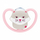 Biberon qetësues NUK Perfect Match Air, 6-18m, silikon, mace, rozë