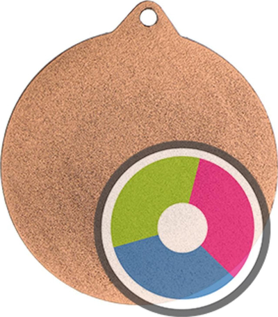 Medalje sportive Victoria Sport Luxor Jet, 50mm, metal, bronz
