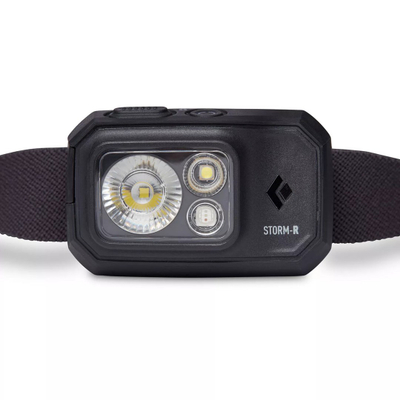 Llambë koke Black Diamond Storm 500-R, e rikarikueshme, e zezë