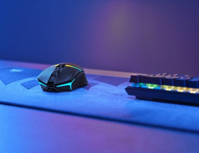 Maus lojrash Corsair CH-931B011-EU, 26000 DPI, Wireless + Bluetooth, i zi