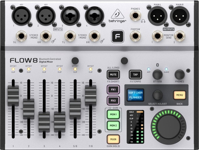 Mikser digjital Behringer FLOW 8, 8 kanale, Bluetooth, i zi