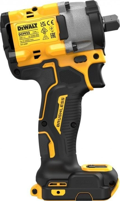 Çelës goditës Dewalt DCF922N, 18V, 1/2", i verdhë