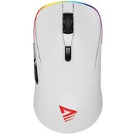 Maus gaming Savio Rift, wireless 2.4 GHz, RGB, i bardhë